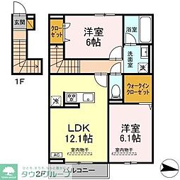 ブラビッシーモ 2LDKの間取図画像