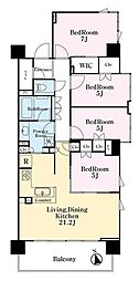 パークホームズ西船橋ザレジデンス 4LDKの間取図画像