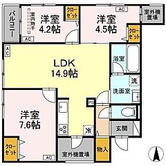 物件の間取り