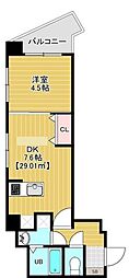 金太郎ヒルズ372 1DKの間取図画像