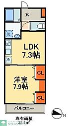 間取図画像 1LDK