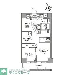 間取図画像 2SLDK