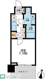 アーデン清澄白河 8階1Kの間取り