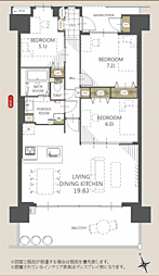 キャステージパーク4番街 3LDKの間取図画像