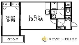 エース五番館 1LDKの間取図画像