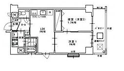 PLUMSFLORA 2LDKの間取図画像