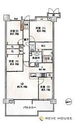 パークテラス高宮 4LDKの間取図画像