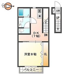ソフィアコート 1DKの間取図画像