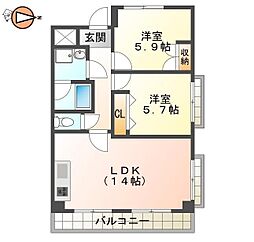 間取図画像 2LDK