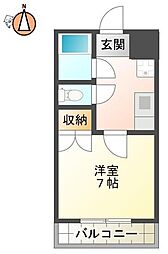 ティアラ庄町 1Kの間取図画像