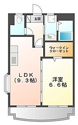 アベニューモリst5 1LDKの間取図画像