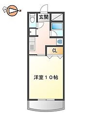 リファインハイツ 1Kの間取図画像