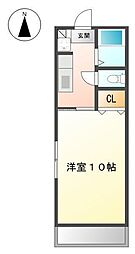 レジデンス南昭和 1Kの間取図画像