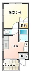 間取図画像 1DK