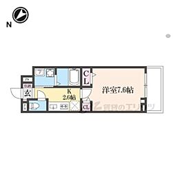 グローブ 3階1Kの間取り