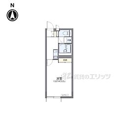 レオネクストかのう 1階1Kの間取り