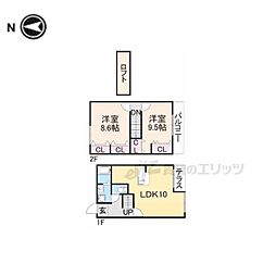 松ぼっくり 2LDKの間取図画像