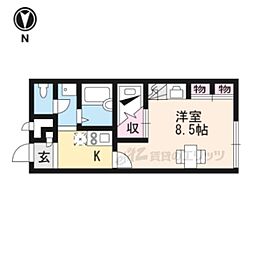 レオパレスT・Sおおつか 1Kの間取図画像