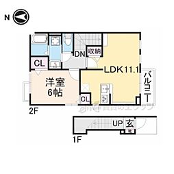 ラウレア彦根1 1LDKの間取図画像