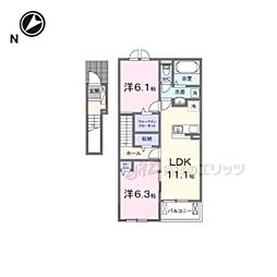 セイバリー プリムローズ II 2LDKの間取図画像