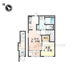フリージア 1LDKの間取図画像