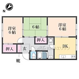 MK-アーク10 3DKの間取図画像