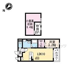 ノイ・アンソレイエ 1LDKの間取図画像