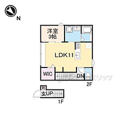 musee 1LDKの間取図画像