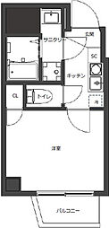 JR京浜東北・根岸線 横浜駅 徒歩10分の賃貸マンション 10階1Kの間取り