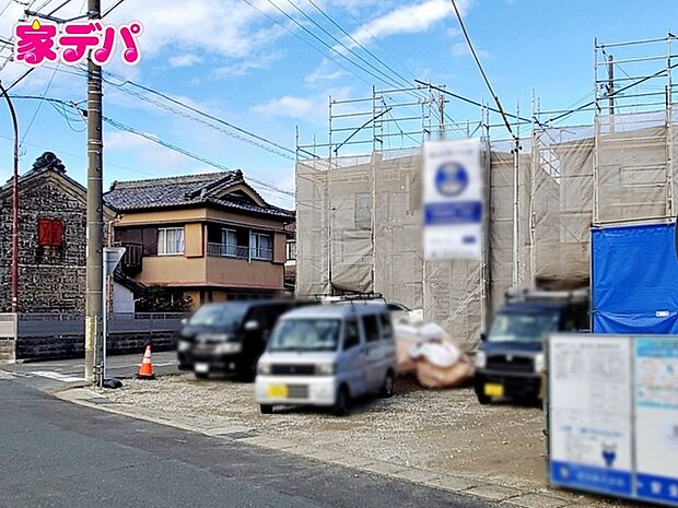 上棟しました。ご見学希望のお客様につきましては同型同仕様の物件にご案内いたします