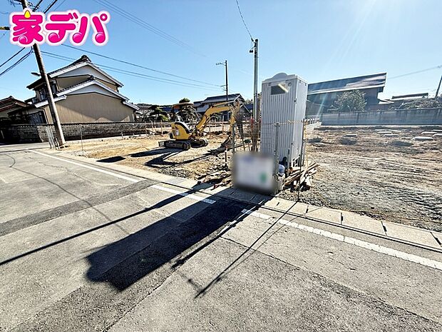 建築予定地です。ご見学希望のお客様につきましては同型同仕様の物件にご案内いたします