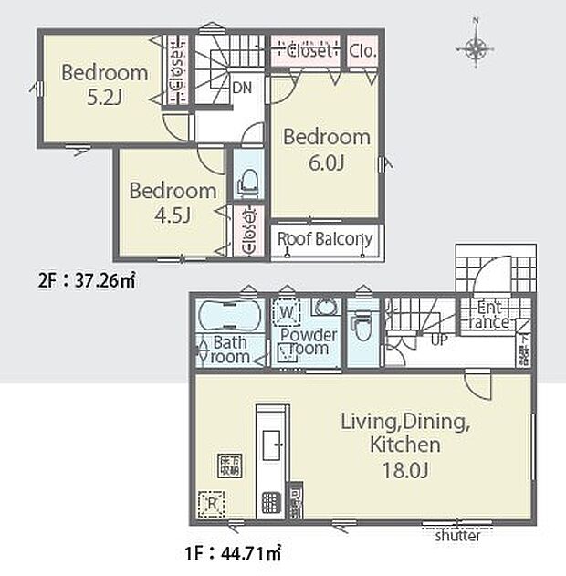 3LDK※図面と現況に相違ある場合には現況優先とします。 