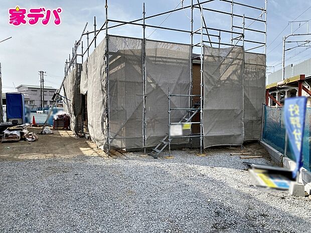 上棟しました!ご見学希望のお客様につきましては現地の他に同社の完成物件にて設備や仕様などご確認いただけます。