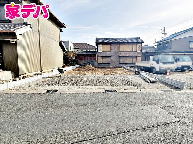 建築予定地です。ご見学希望のお客様につきましては同型同仕様の物件にご案内いたします