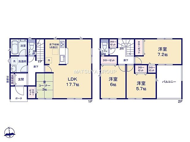 3LDK+タタミコーナー（3帖）  