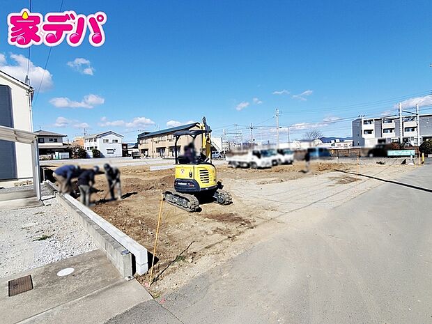 建築予定地です。ご見学希望のお客様につきましては同型同仕様の物件にご案内いたします