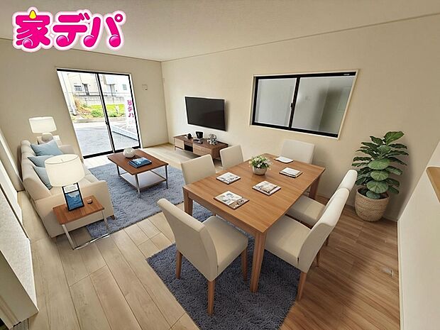 【リビング18帖】 ※掲載の家具・小物はCGによるイメージです。実際の販売価格には含まれておりません。