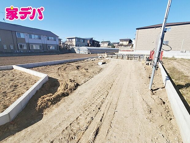 建築予定地です。ご見学希望のお客様につきましては同型同仕様の物件にご案内いたします
