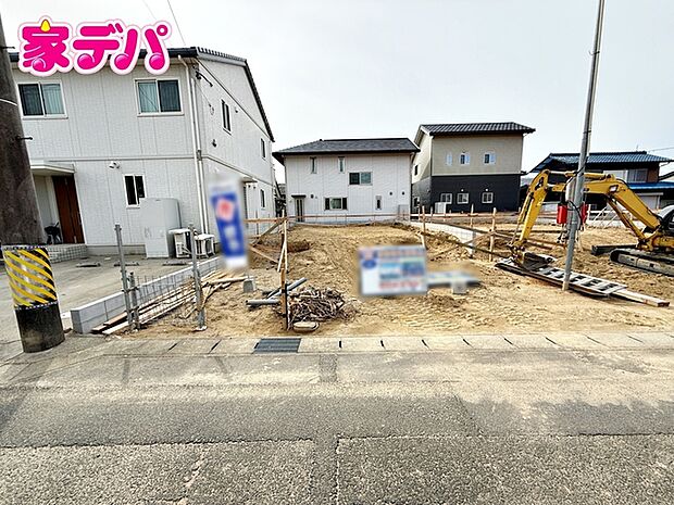 建築予定地です。ご見学希望のお客様につきましては同型同仕様の物件にご案内いたします