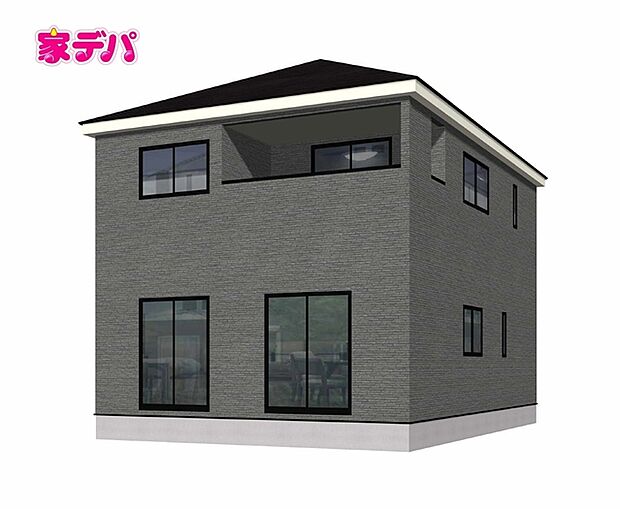 【1号棟】完成予想外観! 完成予想外観は、計画段階の図面を基に描き起こしたもので、形状・色等は実際とは異なる場合があります。詳細はお問い合わせください。