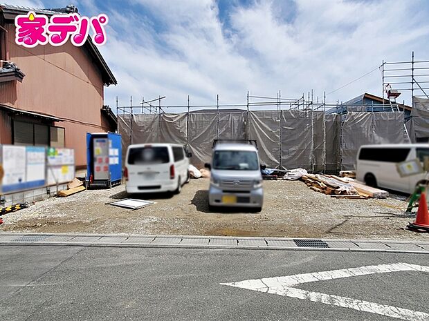 【1号棟】上棟しました！ ・平屋建て住宅 ・長期優良住宅 ・4LDK ・LDK18帖 ・全居室収納完備 ・パントリー ・並列駐車場3台可