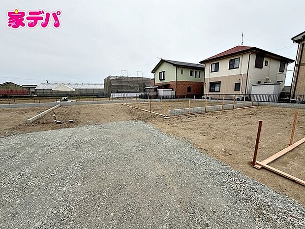 建築予定地です。ご見学希望のお客様につきましては同型同仕様の物件にご案内いたします