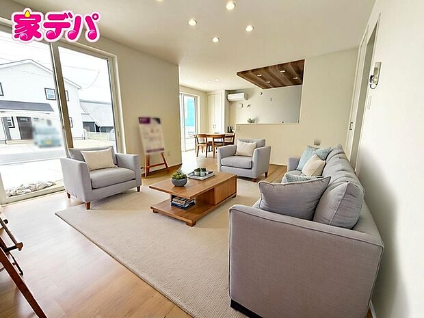 リビング18.7帖】 ※掲載の家具・小物はCGによるイメージです。実際の販売価格には含まれておりません。 