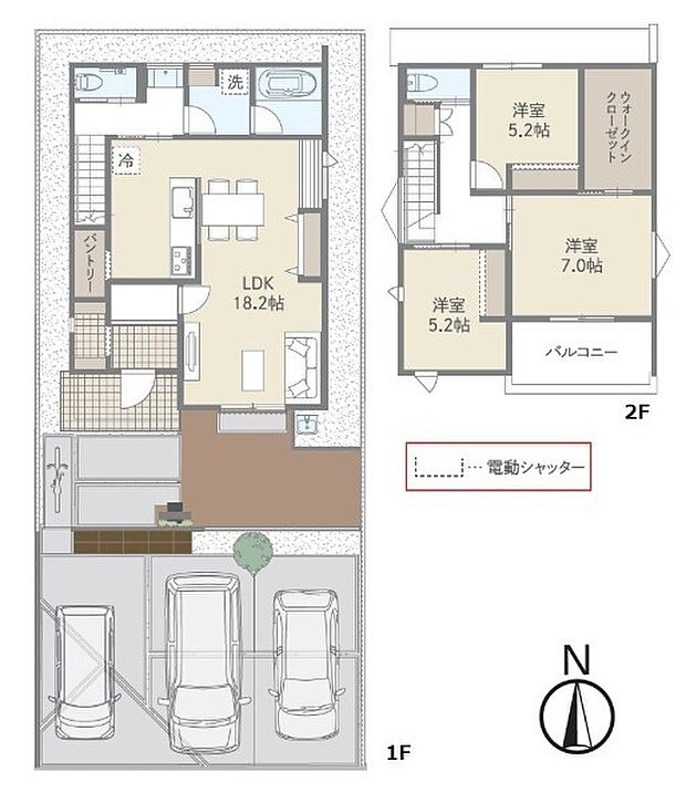 3LDK ※図面と現況に相違ある場合には現況優先とします。