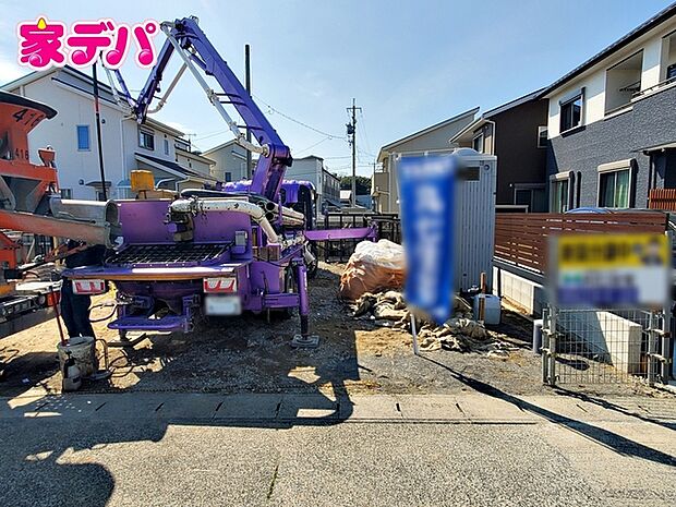 建築予定地です。ご見学希望のお客様につきましては同型同仕様の物件にご案内いたします