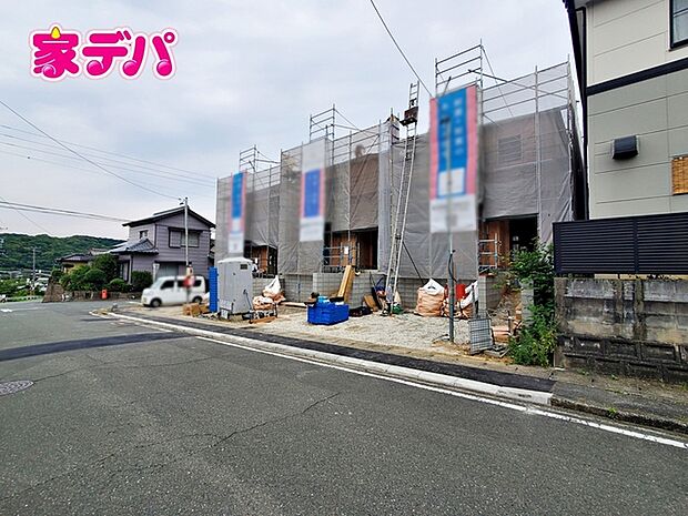 上棟しました。ご見学希望のお客様につきましては同型同仕様の物件にご案内いたします