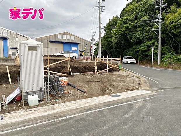 建築予定地です。ご見学希望のお客様につきましては同型同仕様の物件にご案内いたします