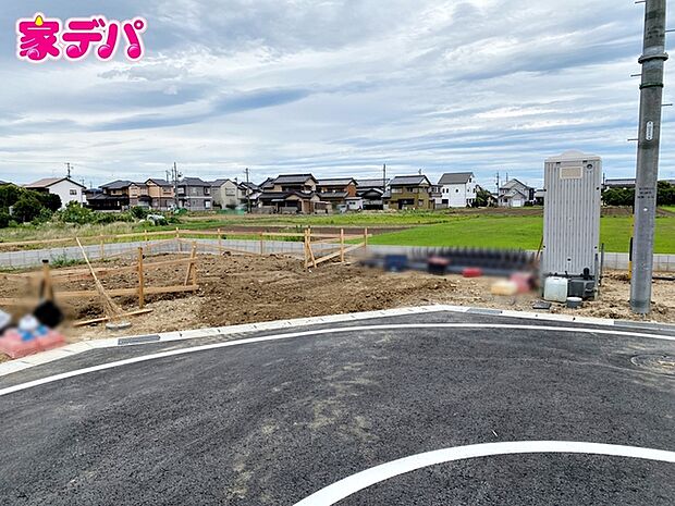 建築予定地です。ご見学希望のお客様につきましては同型同仕様の物件にご案内いたします