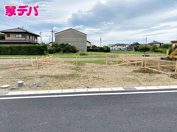 建築予定地です。ご見学希望のお客様につきましては同型同仕様の物件にご案内いたします