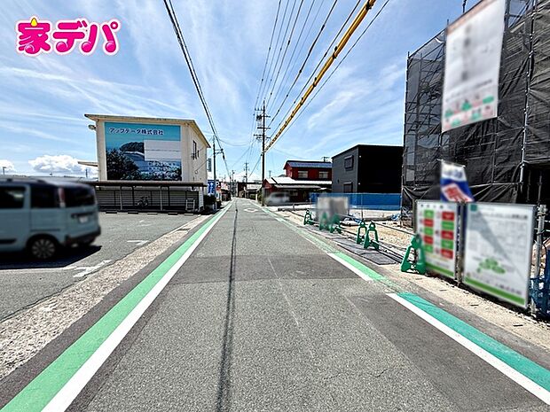 前面道路:東側約6.1m幅